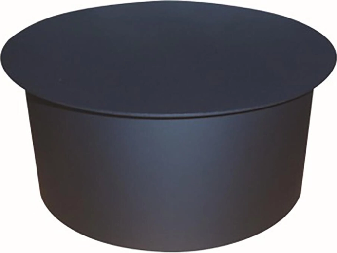 Dymowe pokrywkowe wieczko 145 mm czarne