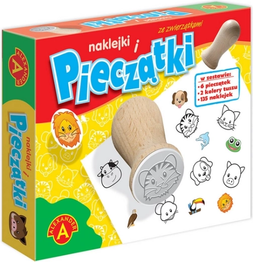 Stemple i naklejki ze zwierzętami - Alexander