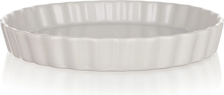 Okrągła forma do zapiekania Culinaria biała 28,5 cm