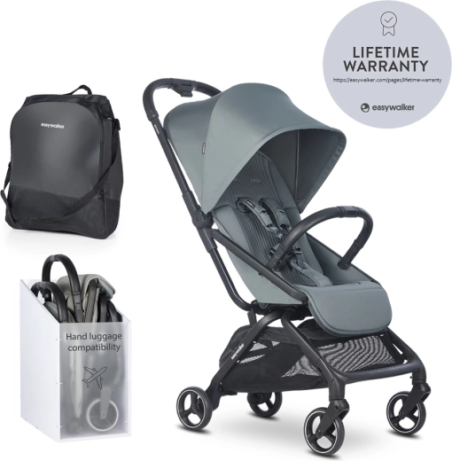 Easywalker wózek spacerowy Rockey S Smooth Grey