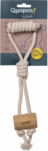 Quapas! zabawka Cork S – szarpak z drewna kawowca