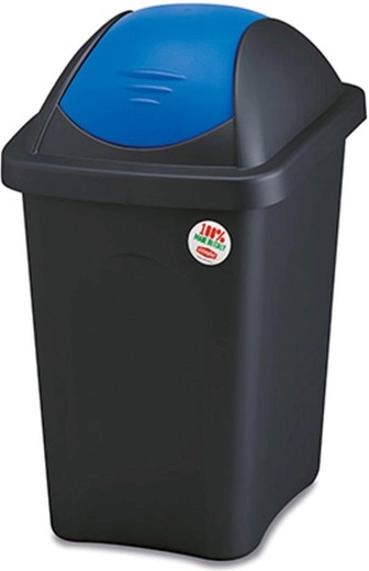 Uchylany kosz na śmieci Multipat 30 l – Czarno-niebieski