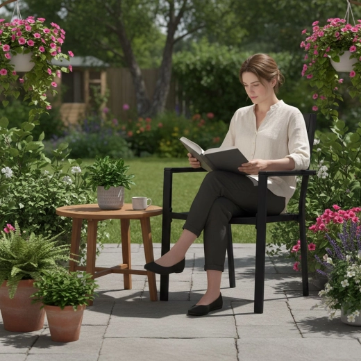 Wygoda dzięki szerokiemu siedzisku i podłokietnikom