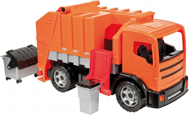 Pomarańczowa śmieciarka 72 cm MERCEDES ACTROS
