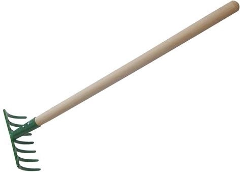 Grabki z 7 zębami z drewnianym trzonkiem 50 cm