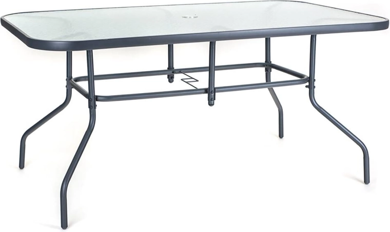 Przestronny stół z hartowanym szkłem