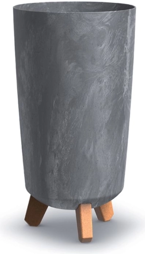 Donica Gracia Tubus Slim z efektem betonu, 19,5 cm, marengo
