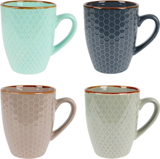 Stylowy reliefowy design w różnych kolorach