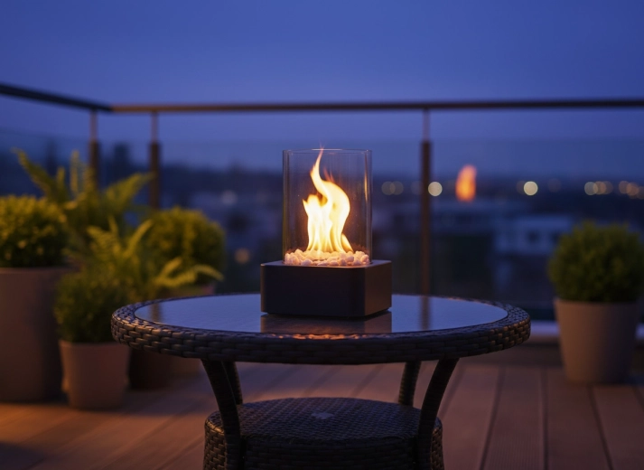 Bezpieczna szklana osłona i stabilna podstawa