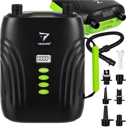 Akumulatorowa elektryczna pompka do SUP Trizand 20 PSI z LCD i USB‑C