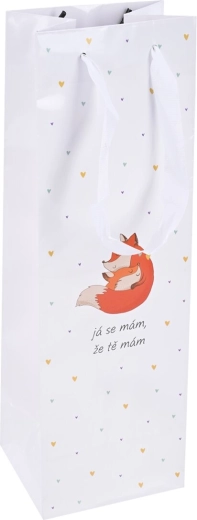 Papierowa torba prezentowa „Ja się mam…” 12 × 10 × 36 cm