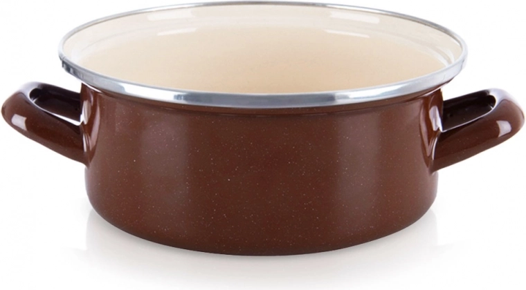 Emaliowany garnek Brown 20,5 cm, 2,2 l