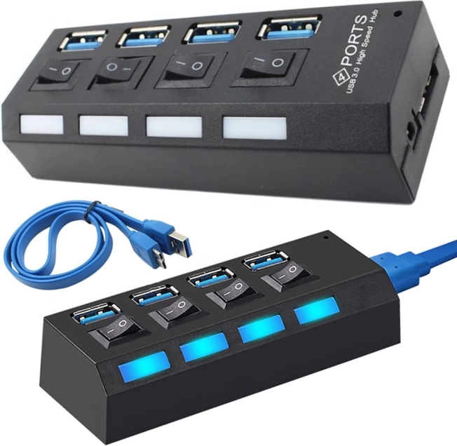 Rozdzielacz USB 4 porty 3.0