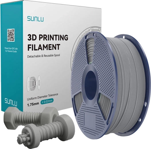 Sunlu ABS wysokoprędkościowy filament – szary, 1,75 mm, 1 kg