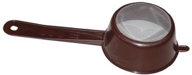 Sitko z drobną siateczką 8 cm z rączką, plastik, mix kolorów