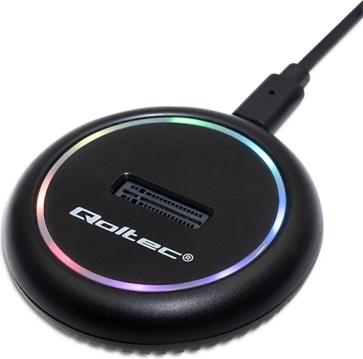 Stacja dokująca dla SSD M.2 NVMe/SATA z USB‑C i podświetleniem RGB 2TB