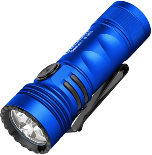 Latarka kieszonkowa OLIGHT Seeker 4 Mini niebieska z światłem UV i białym