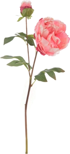 Sztuczny kwiat piwonia różowa 50 cm