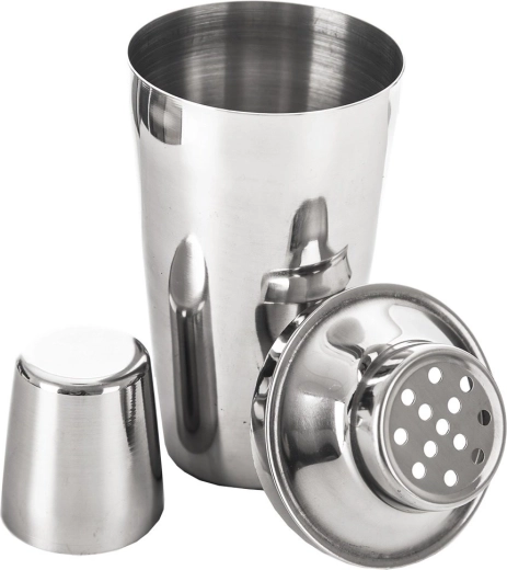 Trójelementowa konstrukcja z sitkiem do czystego nalewania