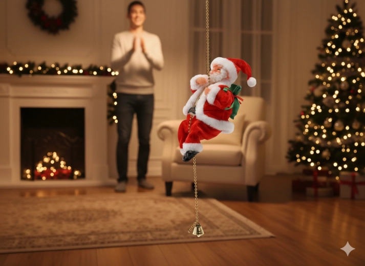 Ruchoma świąteczna dekoracja, która przyciąga wzrok od pierwszego spojrzenia