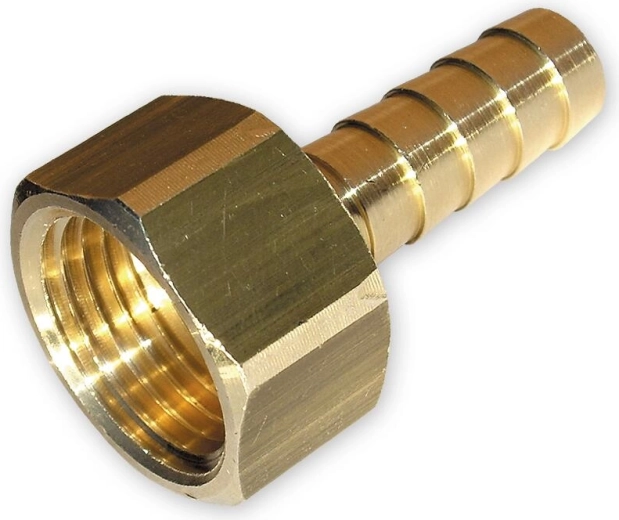 Złączka wężowa 1/2" z prawym gwintem, mosiądz, do węża LPG 9 mm