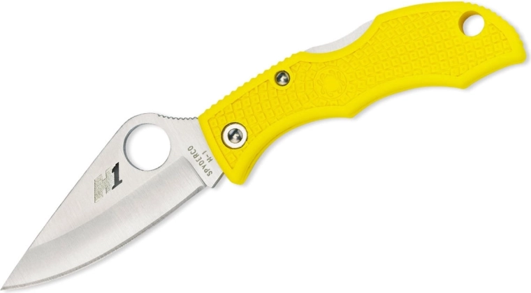 Spyderco Ladybug 3 Salt żółty nóż składany 5 cm FRN