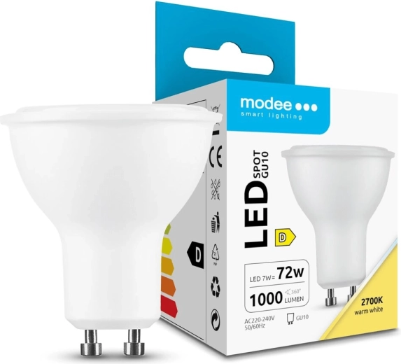 LED żarówka punktowa 7 W GU10 ciepła biel 1000 lm MODEE