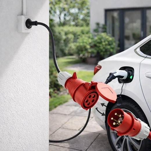 Bezpieczne obciążenie 16 A / 3,5 kW dla mobilnych ładowarek EV