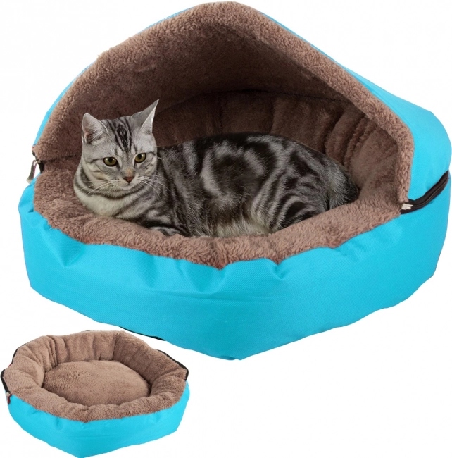 Legowisko dla kotów i małych psów z odpinanym daszkiem – Buda