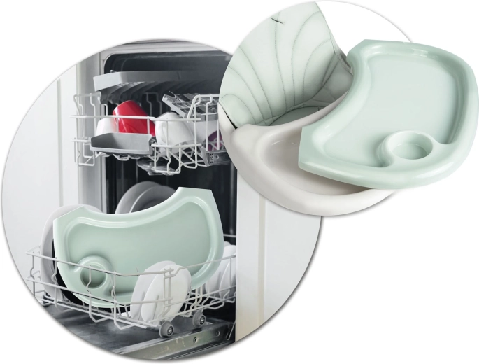 Czysty stół w mig: odpinana taca z wkładką