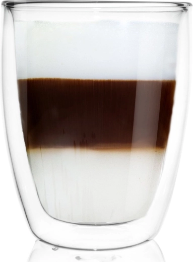 Szklanka termiczna z podwójną ścianką do latte 330 ml