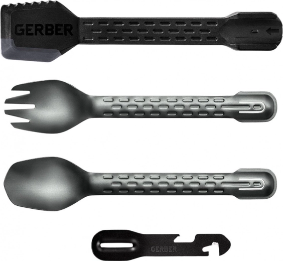 Gerber ComplEAT Cook Eat Clean Tong Onyx – wielofunkcyjne sztućce outdoorowe