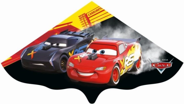 Latawiec CARS, jednopowroźny 115 × 63 cm