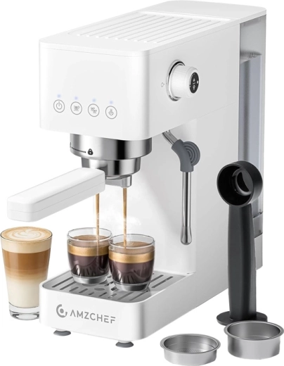 Ekspres kolbowy AMZCHEF CE-EM3131-WT biały