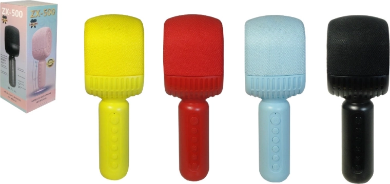 Bezprzewodowy mikrofon karaoke z Bluetooth i wbudowanym głośnikiem