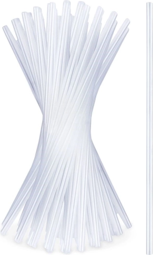 Przezroczyste słomki 22 cm, 50 szt.