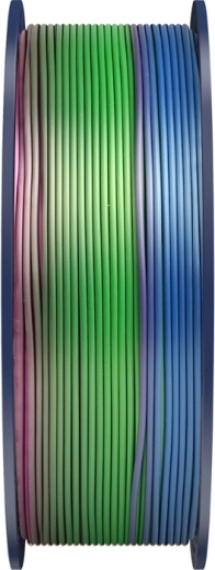 Błyszcząca powierzchnia silk i tęczowe przejścia