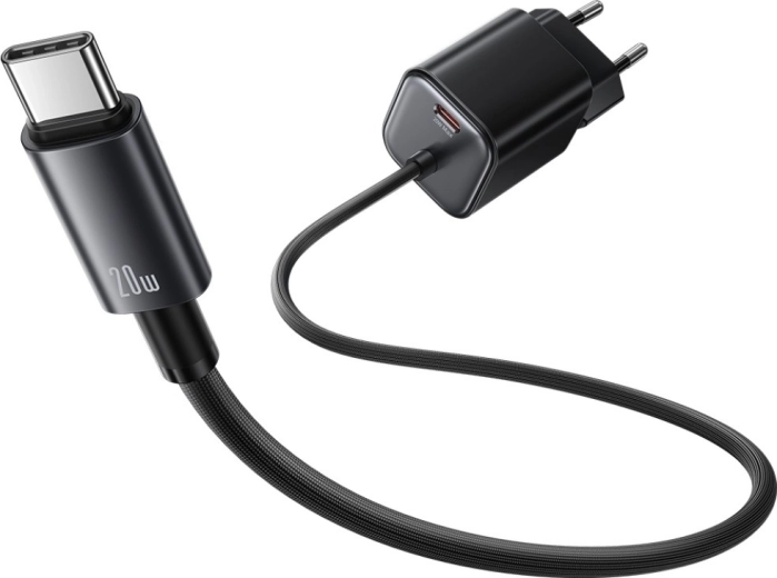 Wytrzymały kabel w oplocie i kompaktowy, podróżny design