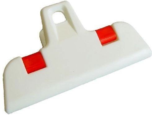 Klip do torebek 6,5 cm – plastikowy, mix kolorów