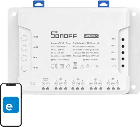 Inteligentny przełącznik Wi-Fi Sonoff 4CHPRO R3