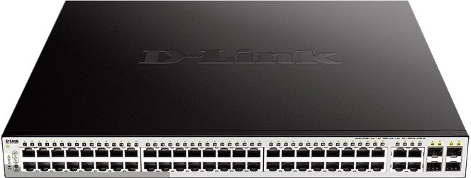 Zarządzalny gigabitowy przełącznik PoE+ D‑Link DGS‑1210‑52MP 48×GE, 4×SFP