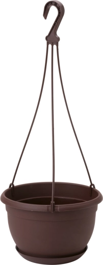 Wisząca donica Malta 27 cm brązowa