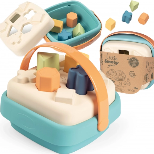 Smoby mały zielony sorter w koszu z bioplastiku