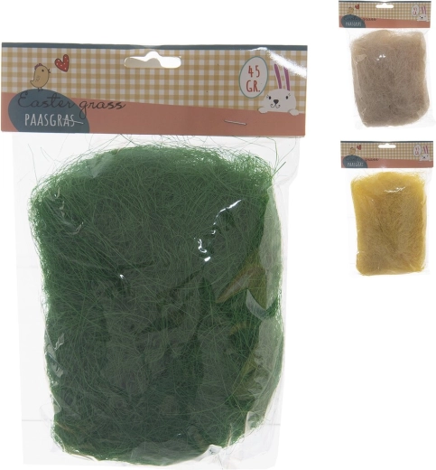 Dekoracyjna trawa drewniana 45 g (mix 3 kolorów)
