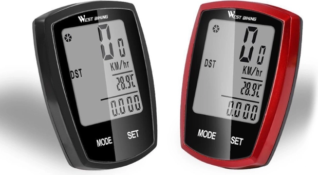 Bezprzewodowy wodoodporny licznik rowerowy z wyświetlaczem LCD