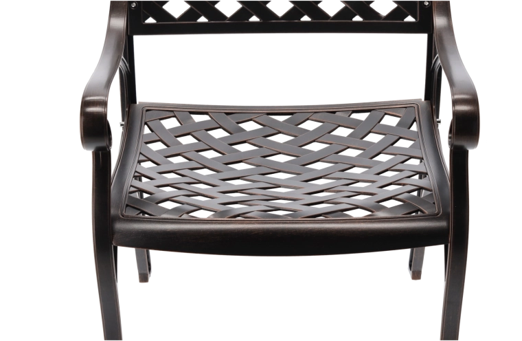 Siedzisko z siatką dla odpływu wody