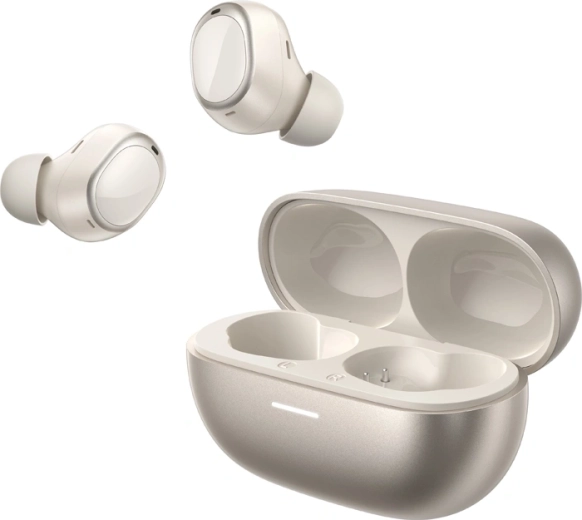 Konstrukcja true wireless z silikonowymi nakładkami