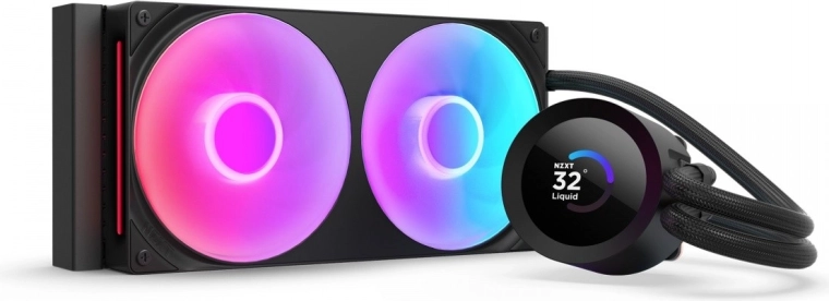 NZXT Kraken Plus 240 RGB LCD chłodzenie wodne czarne