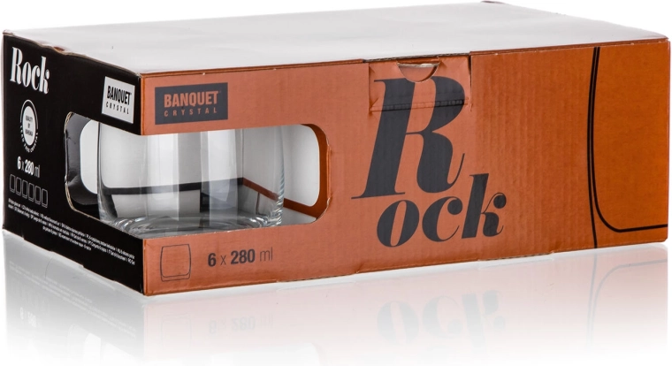 Praktyczny zestaw 6 szklanek 280 ml