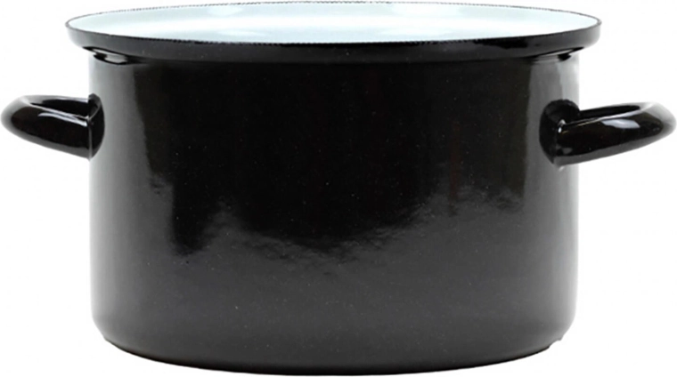 Emaliowany garnek BELIS Standard 22 cm, 4,5 l z pokrywką